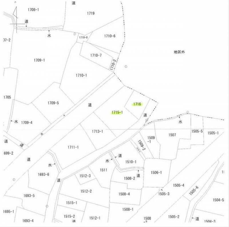 高松市岡本町 の区画図