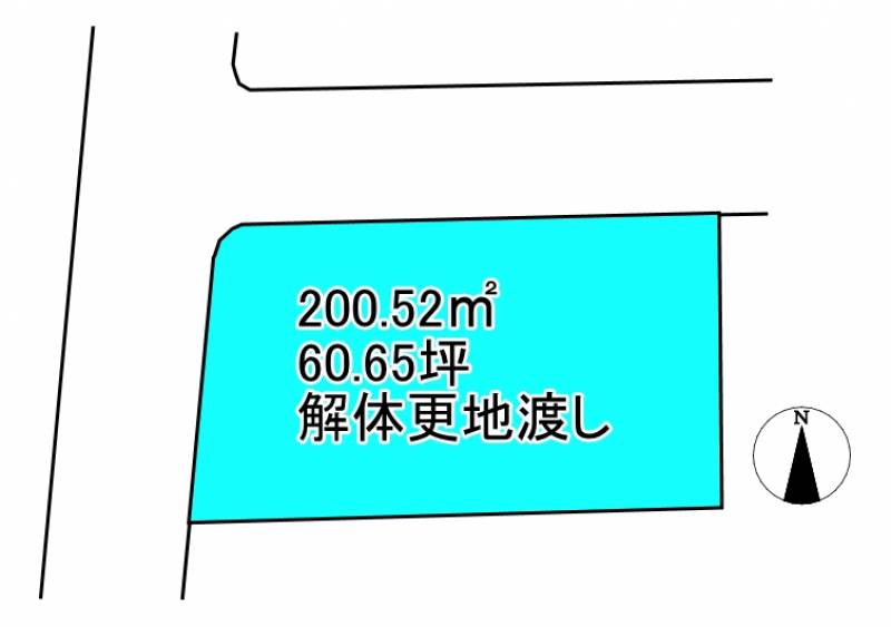 松山市木屋町 の区画図