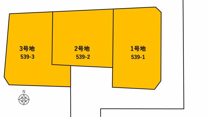 松山市北久米町 アースタウン北久米1号地の区画図