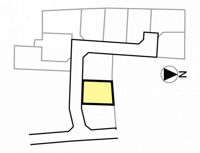 松山市中村 メルティータウン中村2号地の区画図