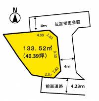甲482-5 松山市堀江町 ②号地の区画図