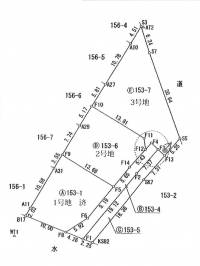 松山市鹿峰153-1 松山市鹿峰 3号地の区画図