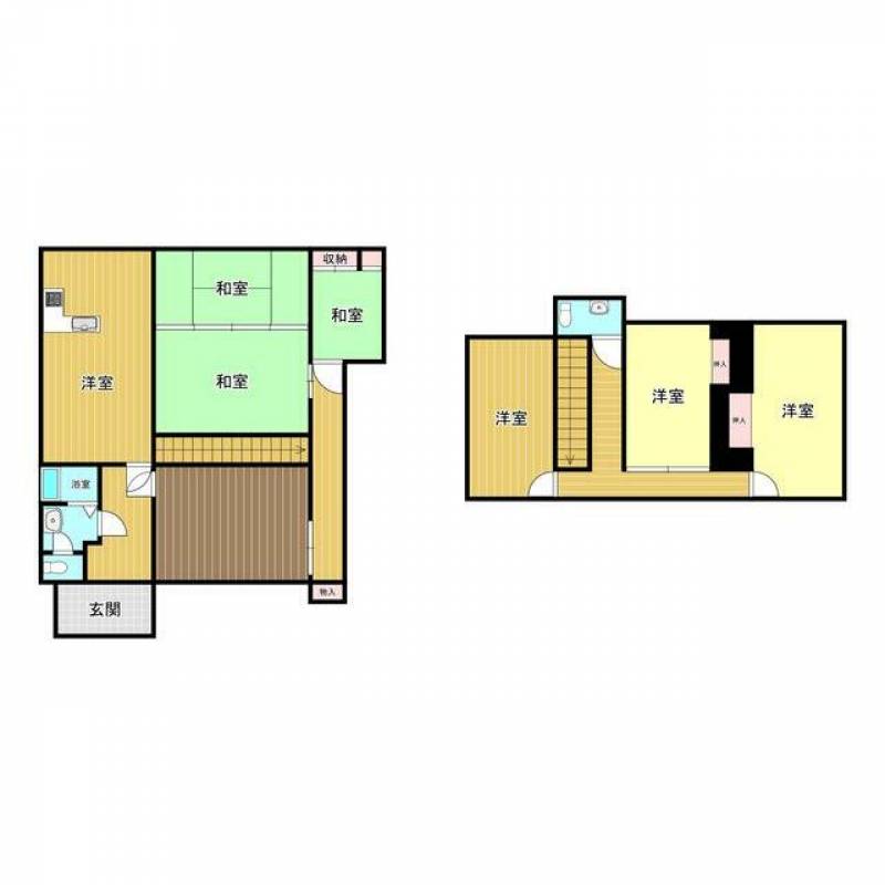 高松市川島本町 一戸建 高松市 川島本町 （池戸駅 ） 2階建 ７ＤＫの間取り画像