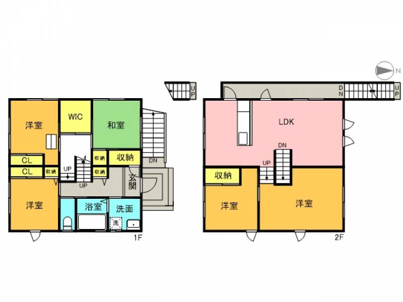 丸亀市土器町東 一戸建 土器町東五丁目戸建ての間取り画像