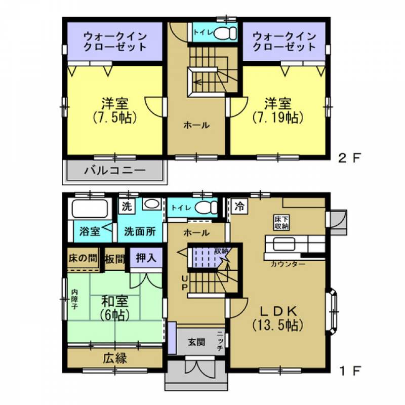 丸亀市垂水町 一戸建 の間取り画像