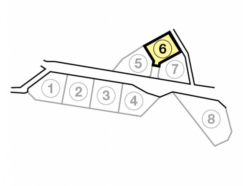善通寺市稲木町 （仮称）オリーブタウン稲木Ⅵ6号地の区画図