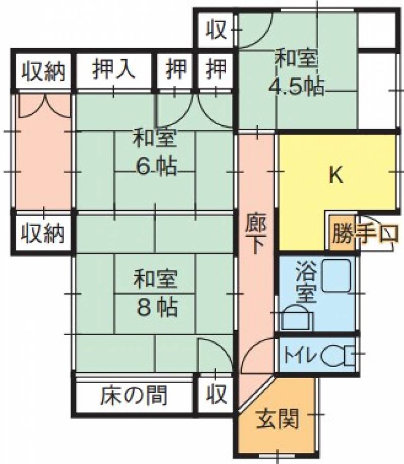 高松市西宝町 一戸建 の間取り画像