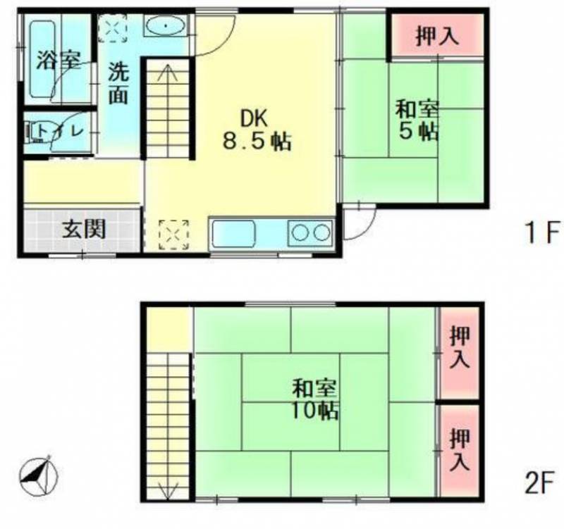 観音寺市高屋町 一戸建 の間取り画像