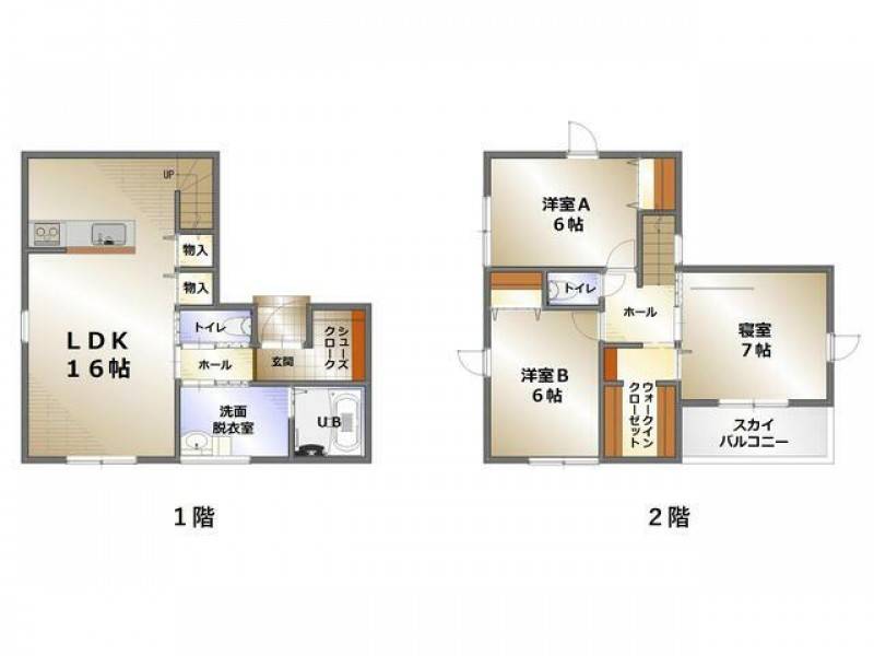 高松市木太町 一戸建 リラクス木太町Ⅳ４号棟の間取り画像