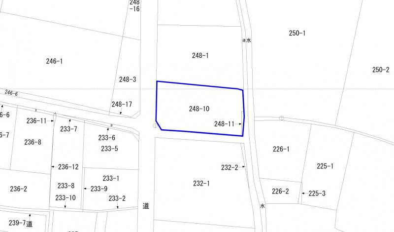 高松市下田井町 売土地の区画図