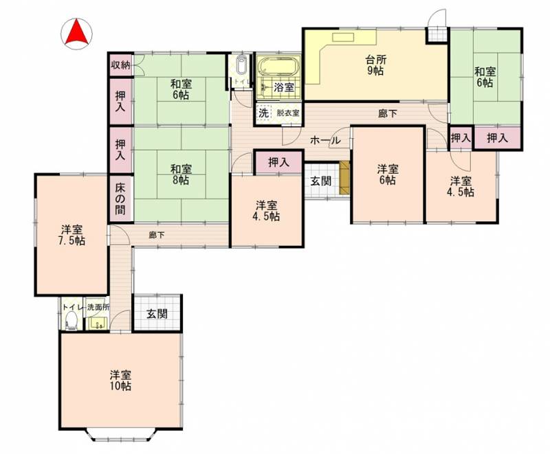 さぬき市志度 一戸建 の間取り画像