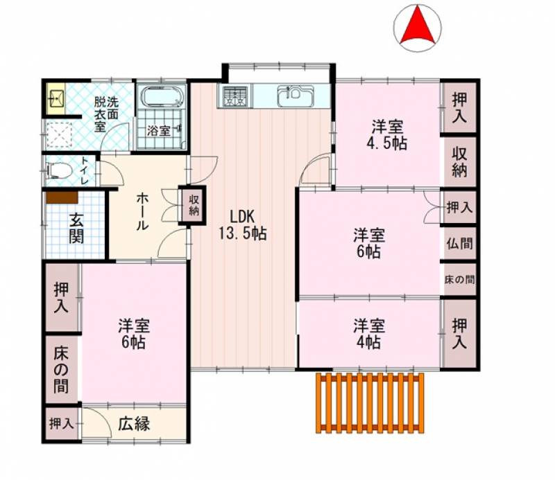 高松市成合町 一戸建 の間取り画像