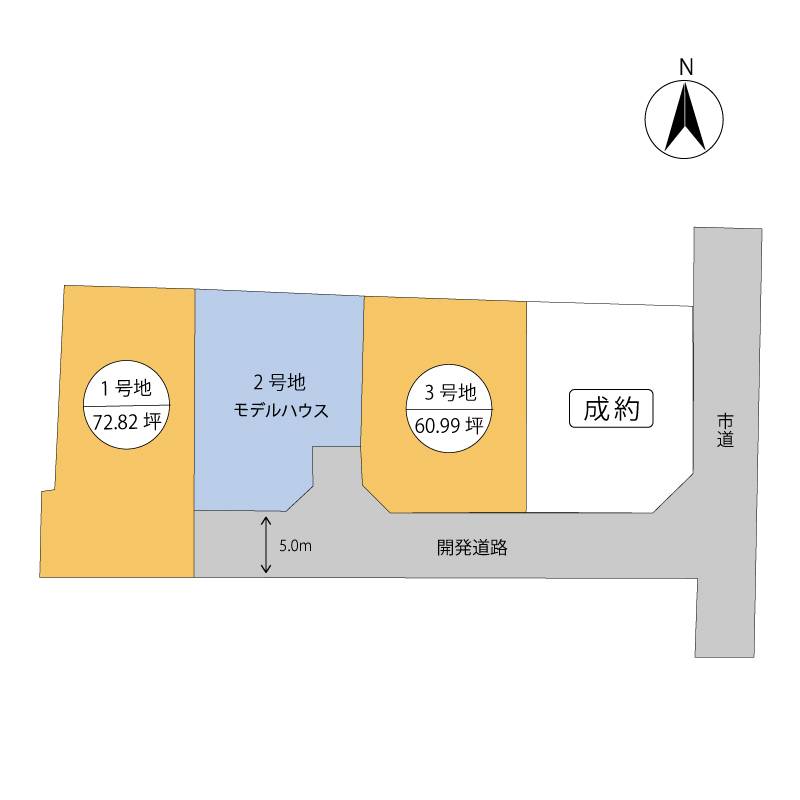 坂出市青葉町 の区画図