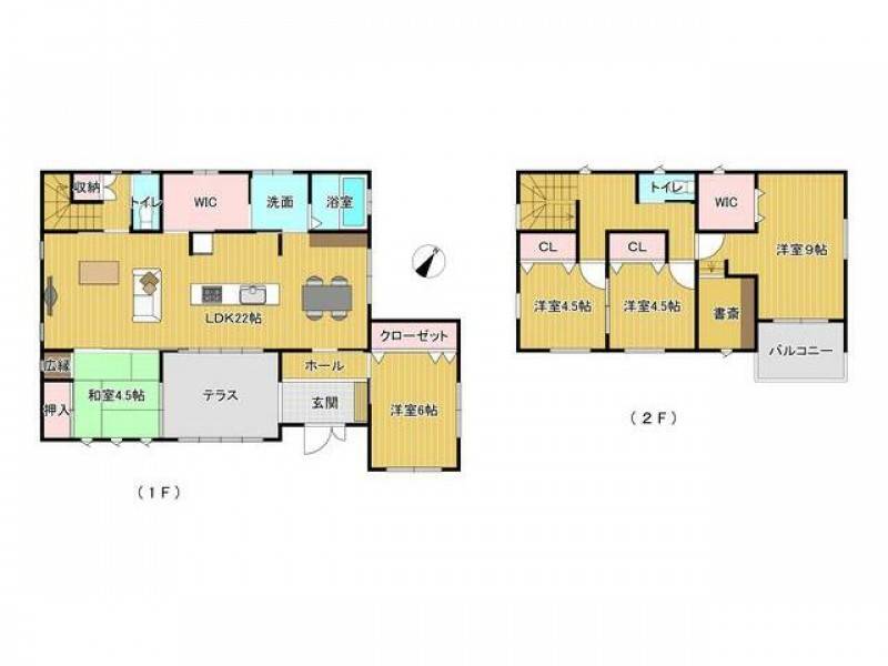 仲多度郡琴平町榎井 一戸建 の間取り画像