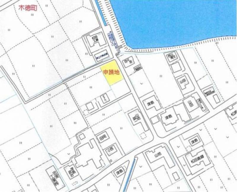 善通寺市木徳町 の区画図