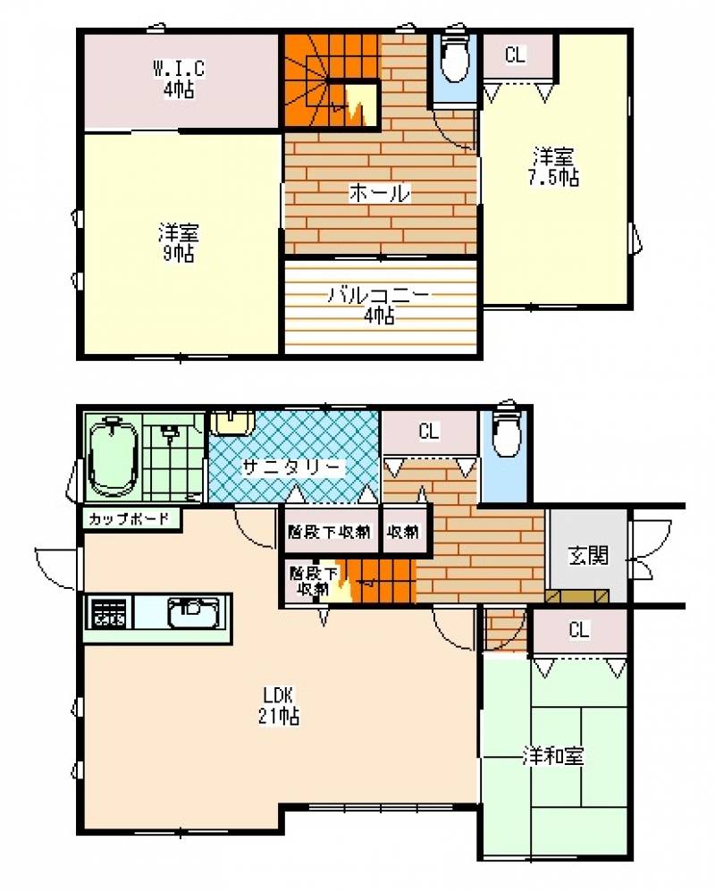 高松市中間町 一戸建 の間取り画像