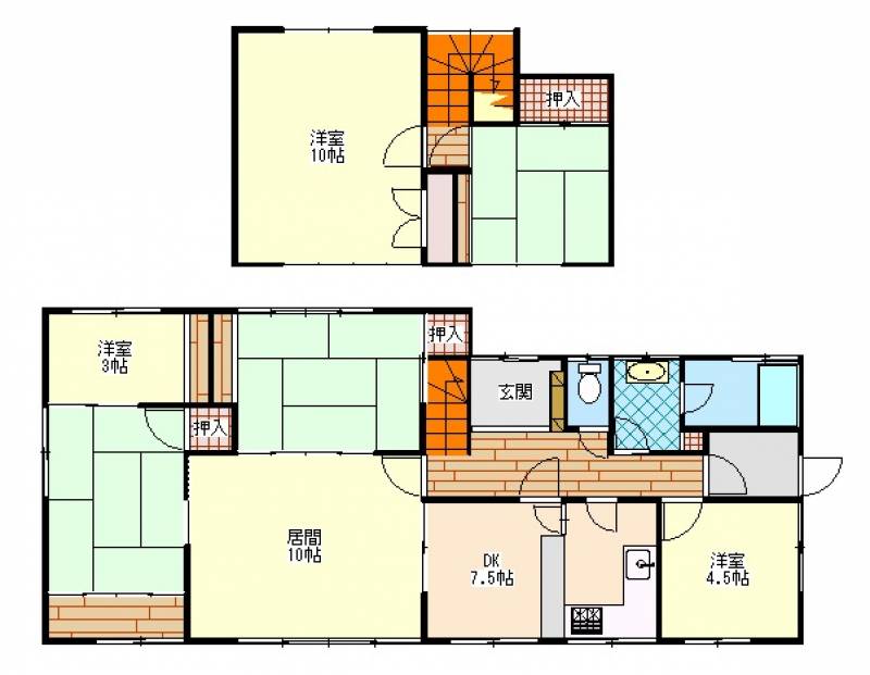 高松市御厩町 一戸建 の間取り画像