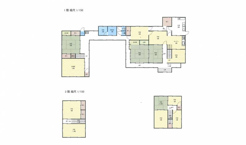 三豊市財田町財田中 一戸建 田園地帯に建つ広い家の間取り画像