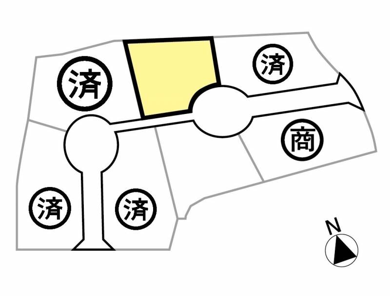 三豊市豊中町比地大 苗代の杜分譲地G号地の区画図