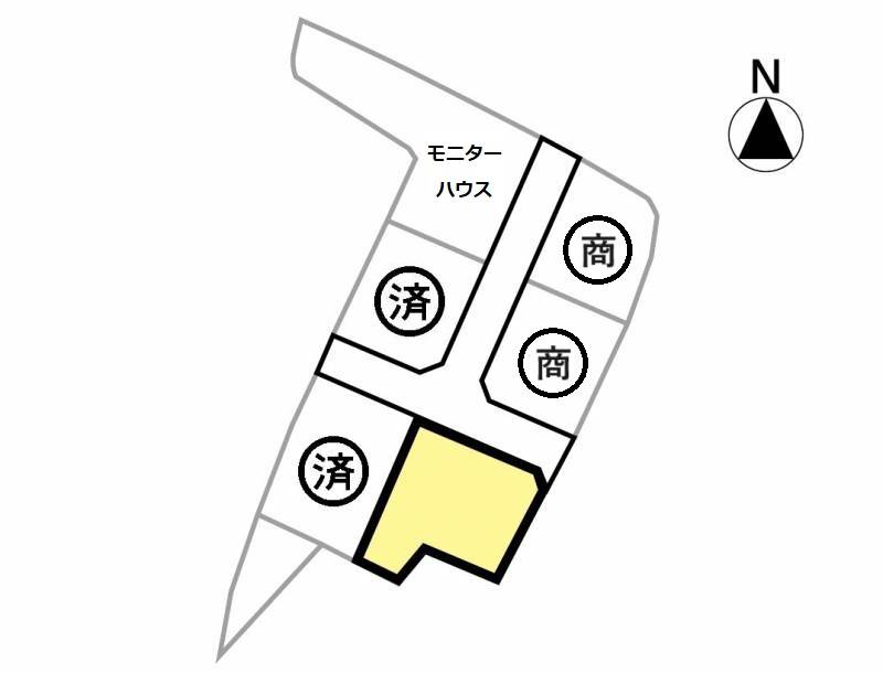三豊市山本町辻 街・connect山本F号地の区画図