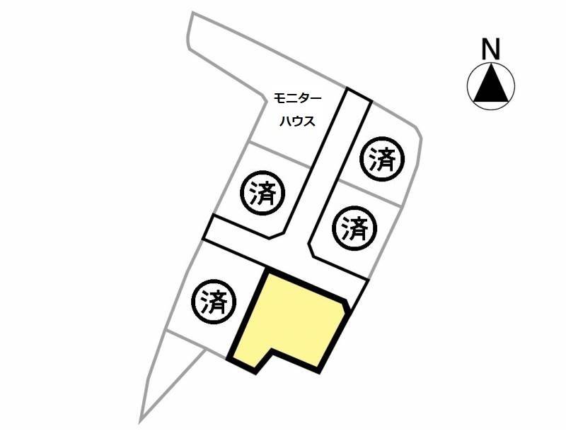 三豊市山本町辻 街・connect山本F号地の区画図