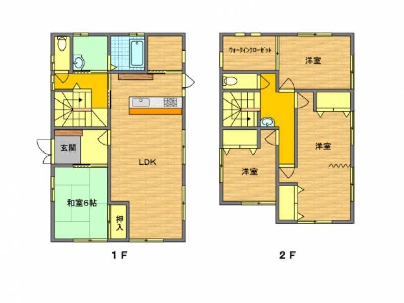 高松市伏石町 一戸建 の間取り画像