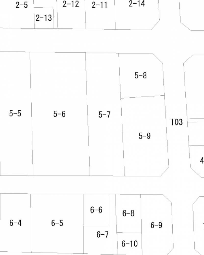 高松市福田町 高松市福田町5-7の区画図