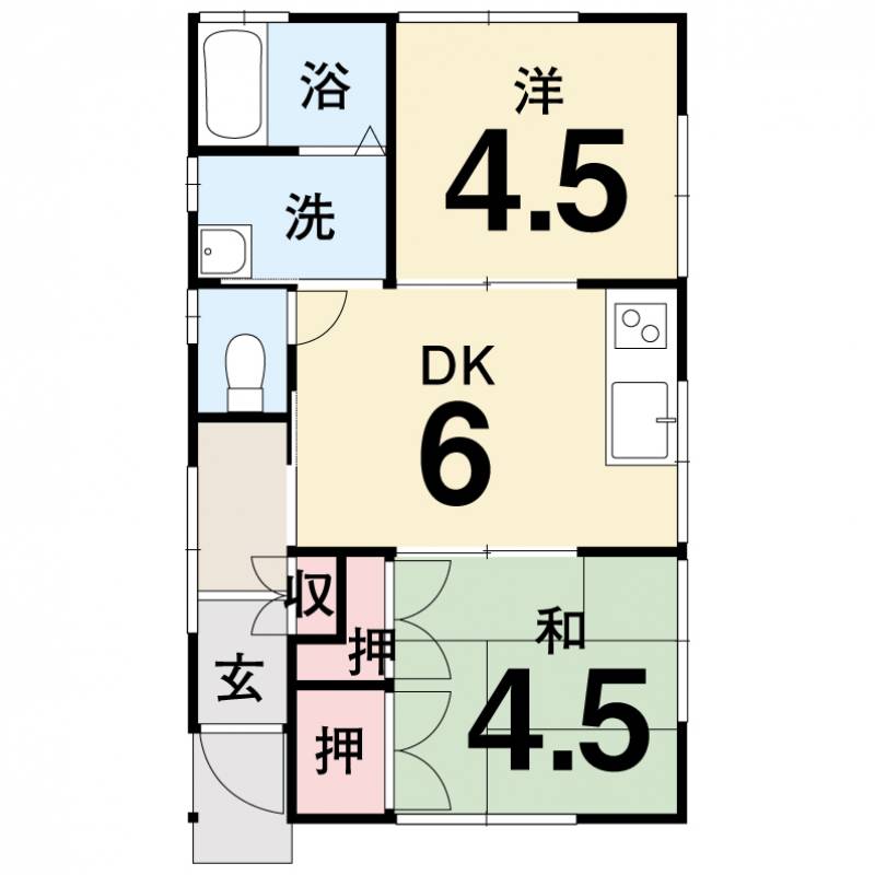 高松市松縄町 一戸建 の間取り画像