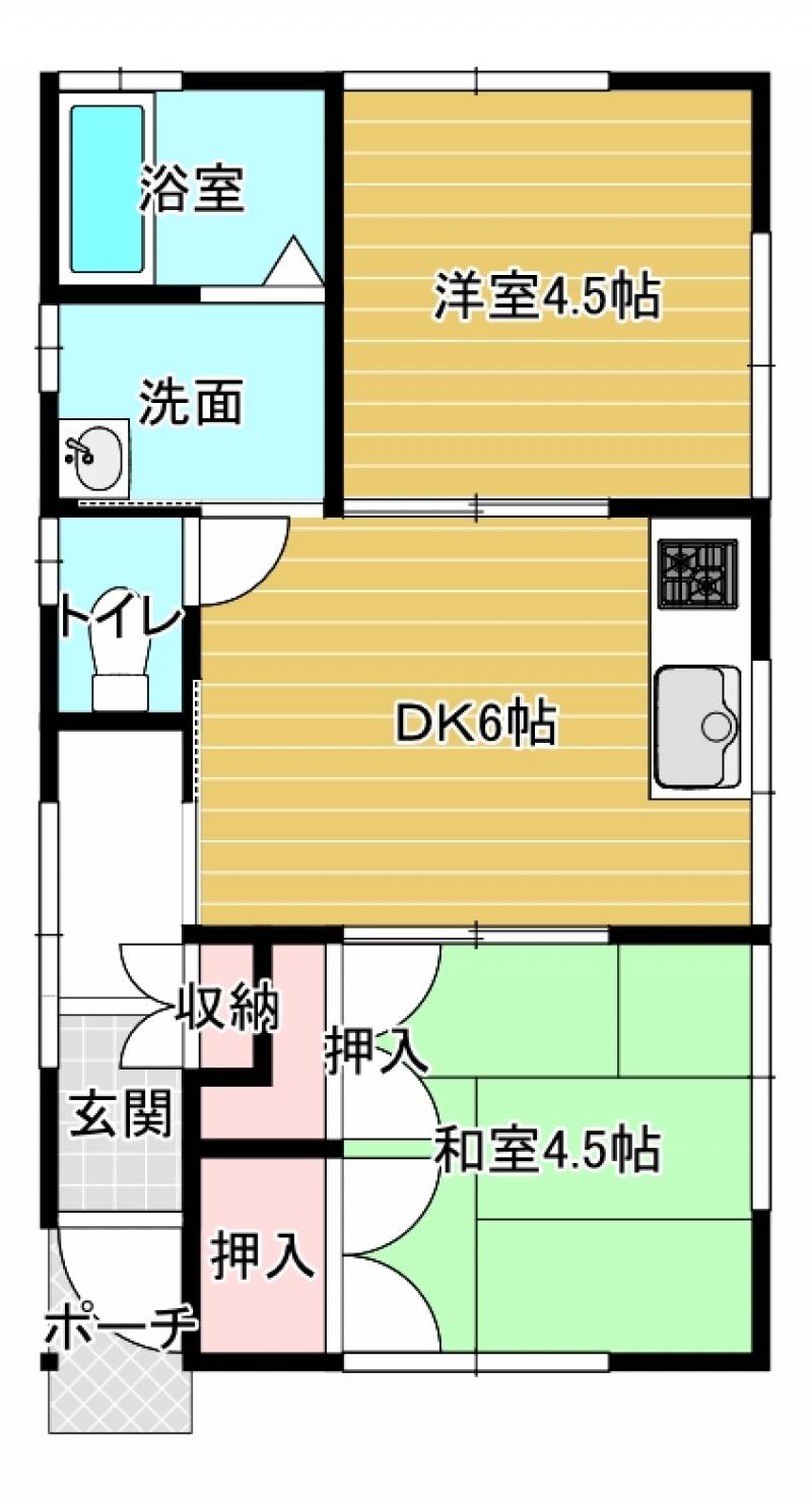 高松市松縄町 一戸建 の間取り画像