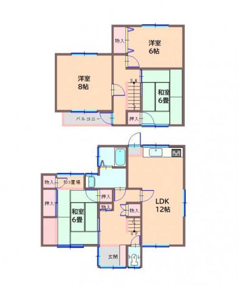 高松市太田上町 一戸建 ◆リフォーム住宅の間取り画像