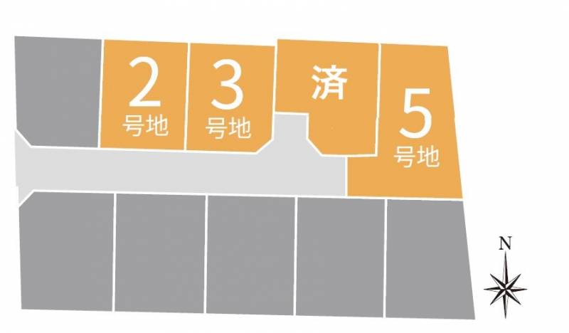 松山市道後北代 ミサワホームタウン道後北代3号地の区画図