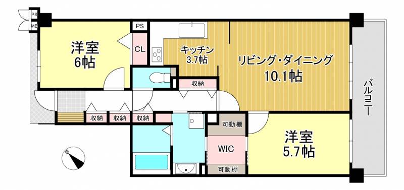 ロイヤルガーデン宇多津四番丁２０２ の間取り画像