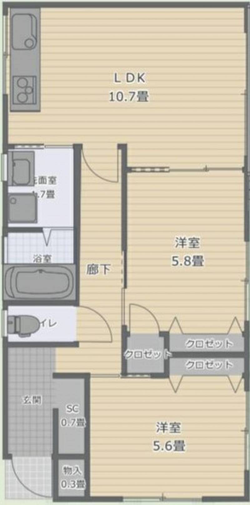 丸亀市飯山町東坂元 一戸建 の間取り画像