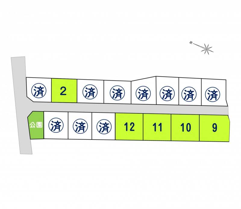 綾歌郡宇多津町東分 ガーデンコート宇多津　第４期2号地の区画図