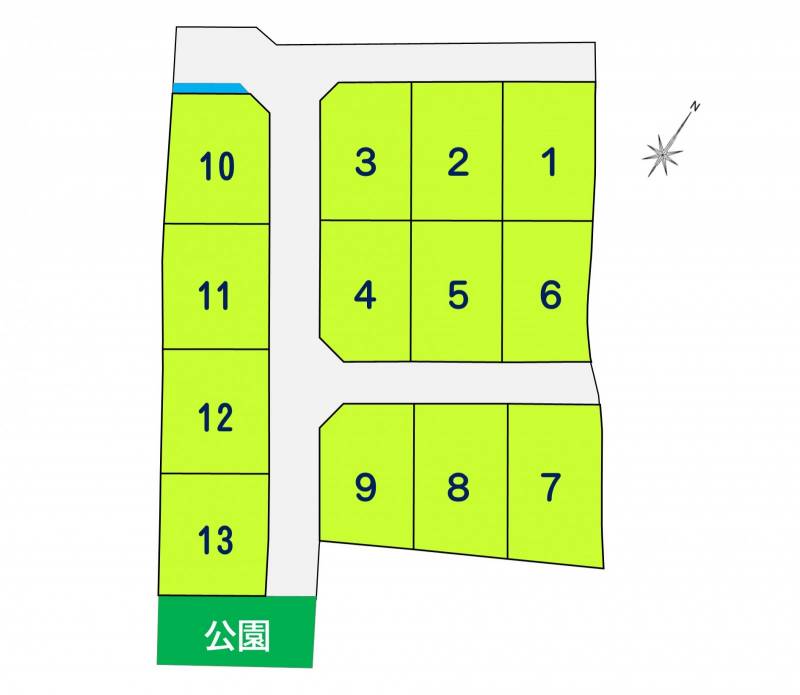 丸亀市三条町 ガーデンコート三条 第２期２号地の区画図