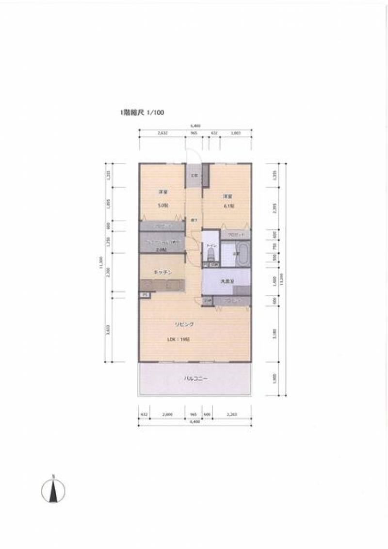 アルファステイツ今里町 12階 2SLDK の間取り画像