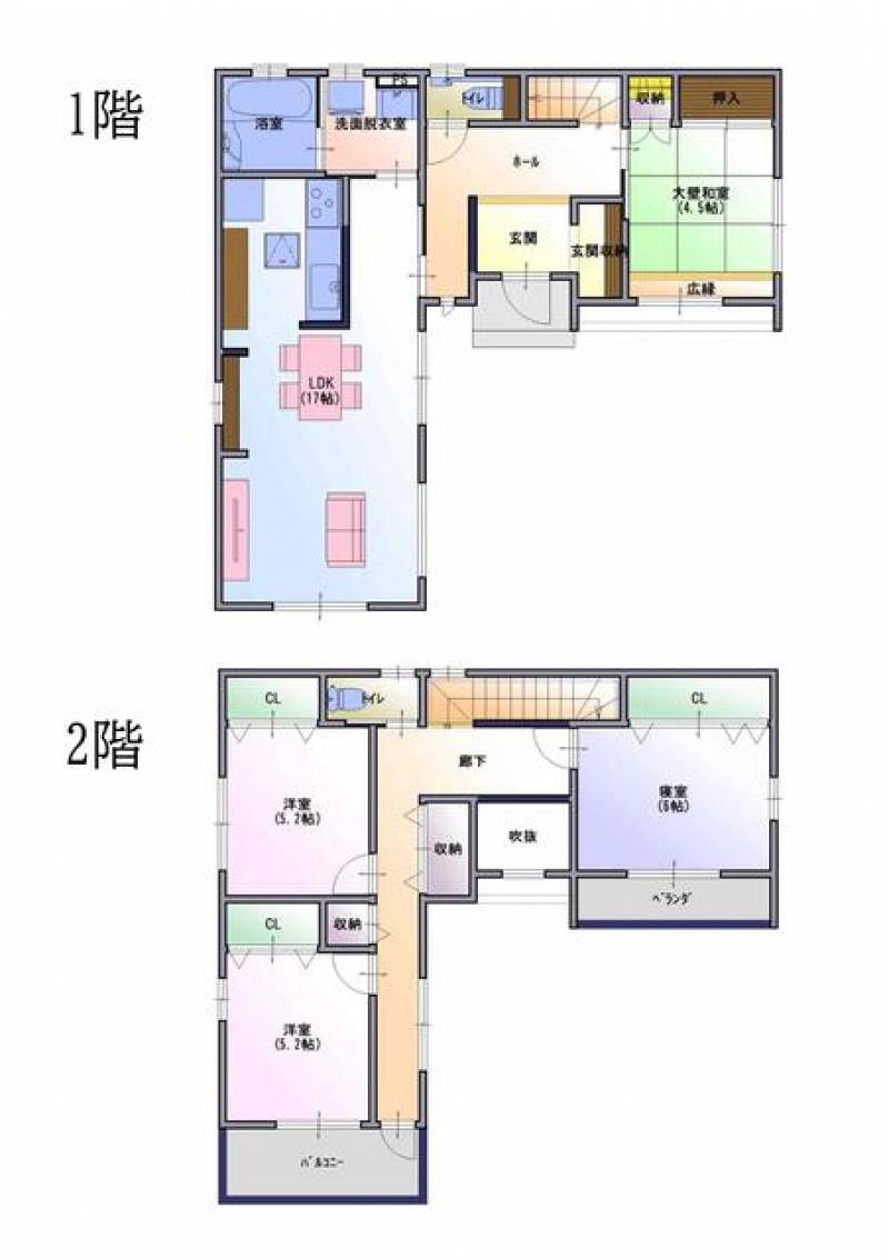 高松市由良町 一戸建 の間取り画像