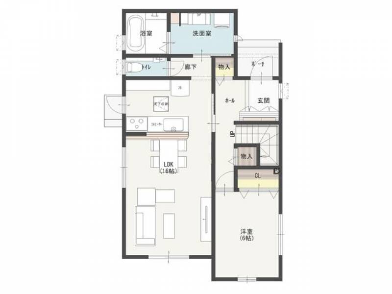 高松市林町 一戸建 の間取り画像