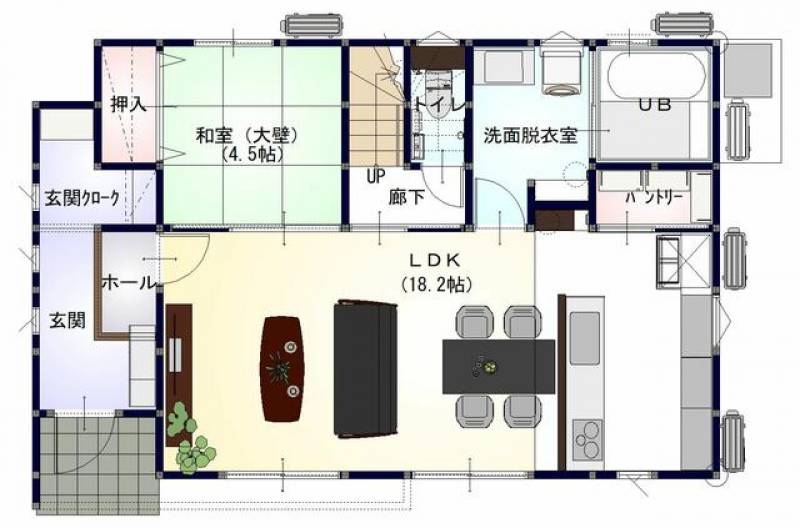 高松市円座町 一戸建 の間取り画像