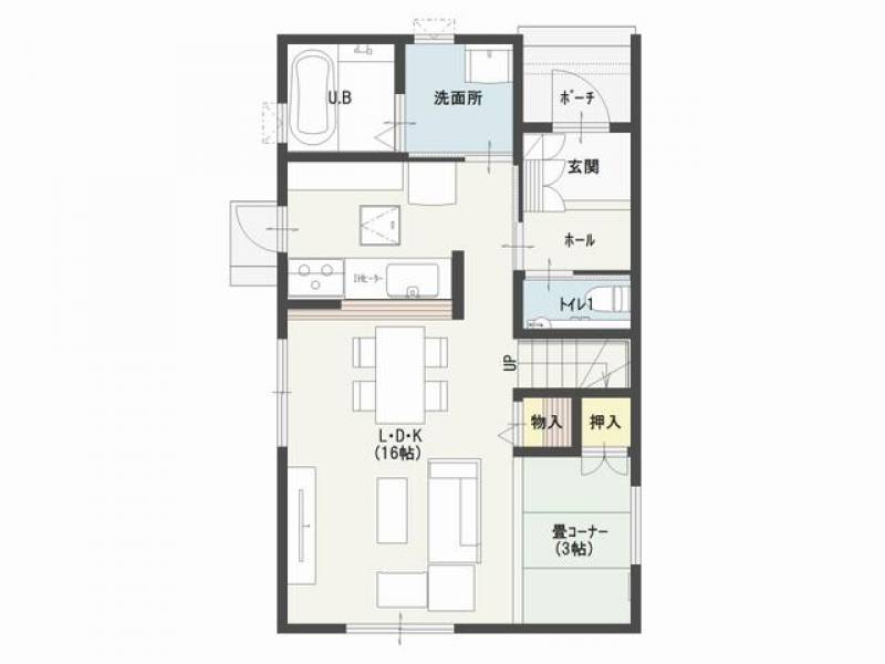 高松市林町 一戸建 の間取り画像