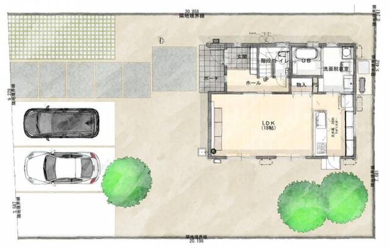 木田郡三木町氷上 一戸建 の間取り画像