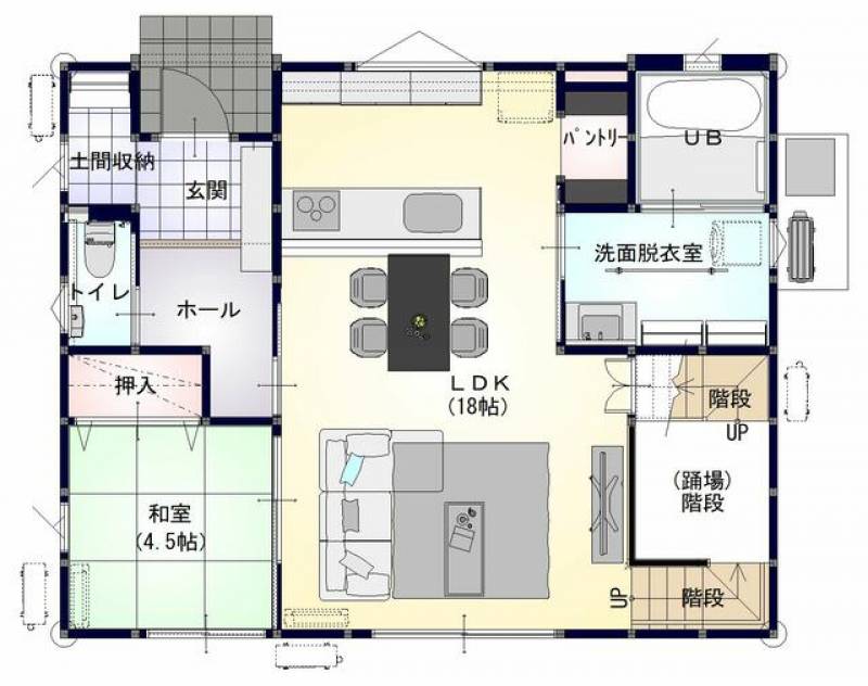 高松市下田井町 一戸建 の間取り画像