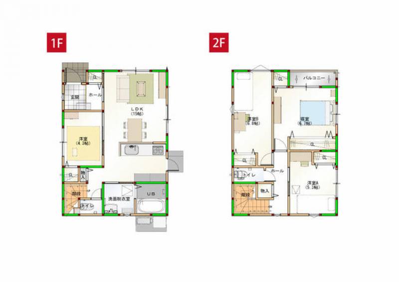 高松市木太町 一戸建 の間取り画像