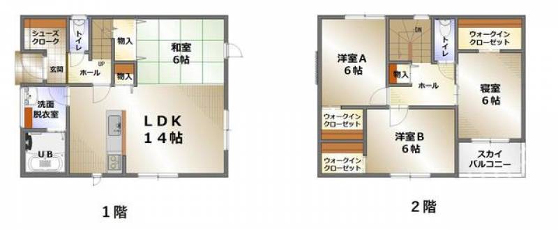 高松市十川西町 一戸建 の間取り画像