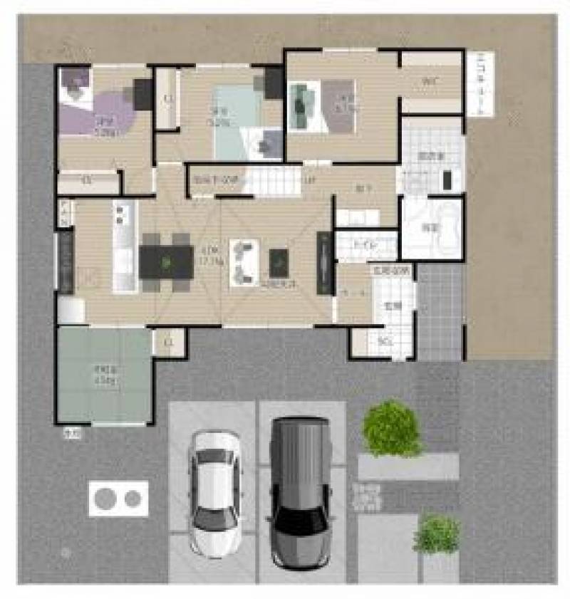 高松市六条町 一戸建 の間取り画像