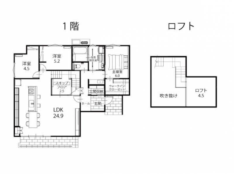 高松市六条町 一戸建 の間取り画像