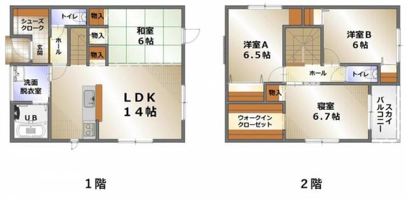 高松市木太町 一戸建 の間取り画像