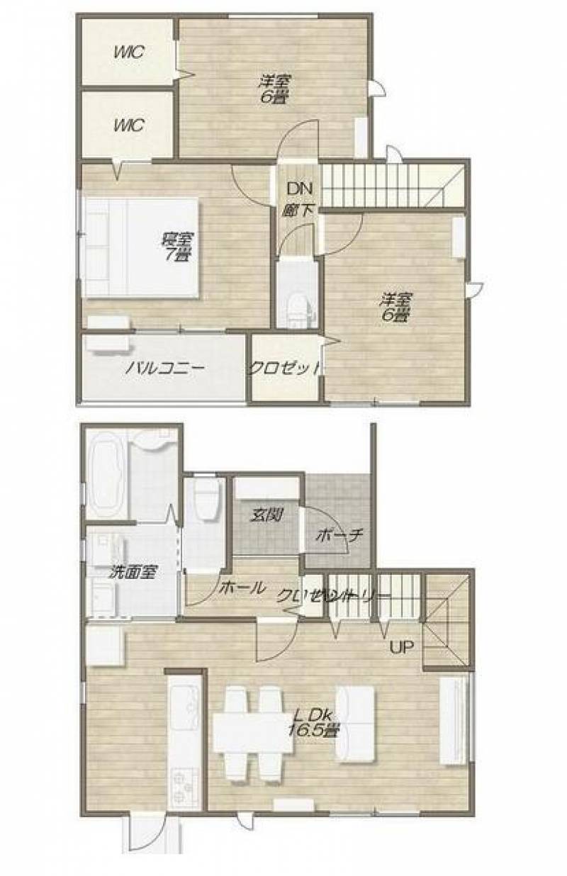 高松市木太町 一戸建 の間取り画像