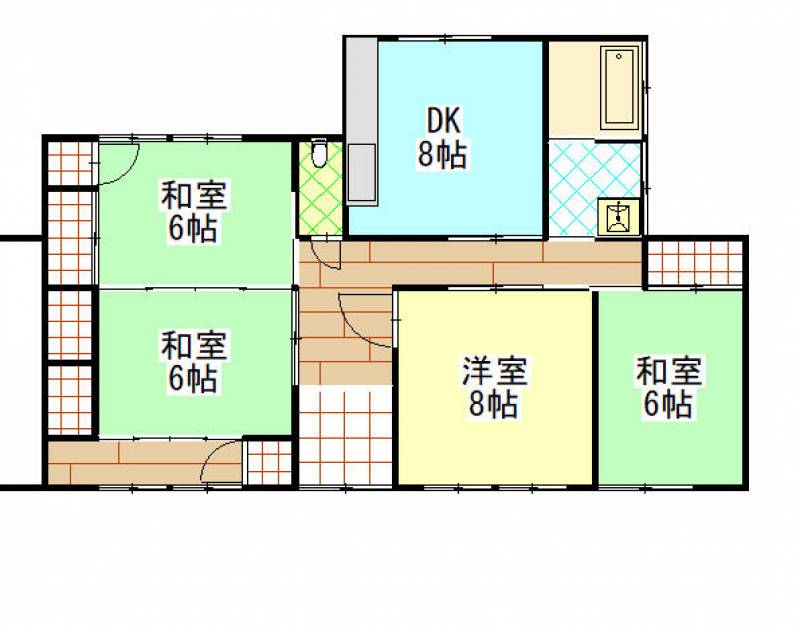 高松市香西西町 一戸建 の間取り画像