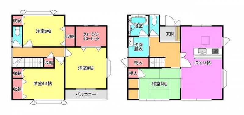 高松市香川町川東上 一戸建 の間取り画像